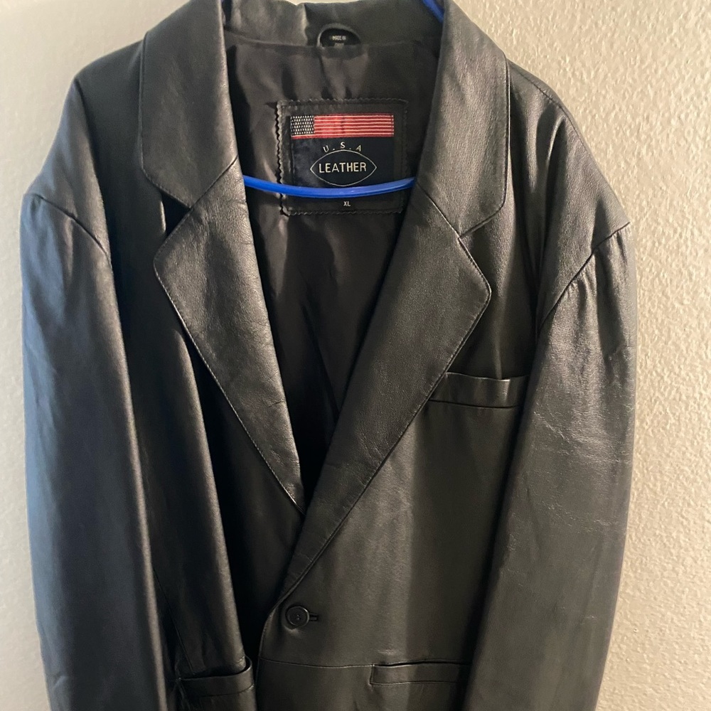 Usa leather jacket Xl